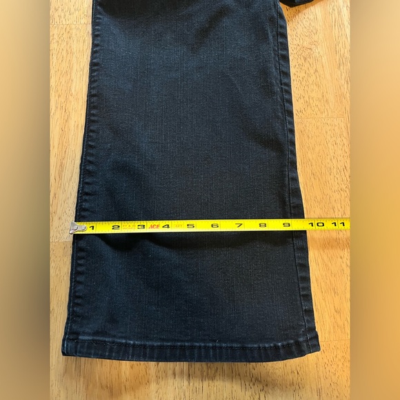 Levi’s 512 Perfectly Slimming Bootcut Denim Jeans Stretch Black Size 16 S/C - Picture 11 of 11